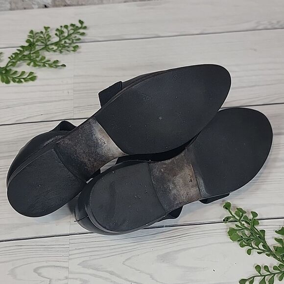 Franco Sarto Loafer Leather Flats in Black Womens Size 10 main image 4